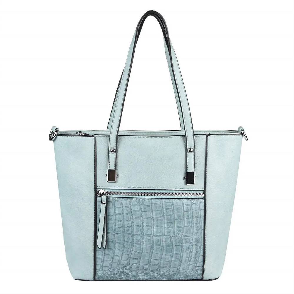 OBC DAMEN TASCHE Schultertasche Umhängetasche Tote Bag Kroko Businesstasche Shopper Workbag Leder Optik Riesige Ersparnisse