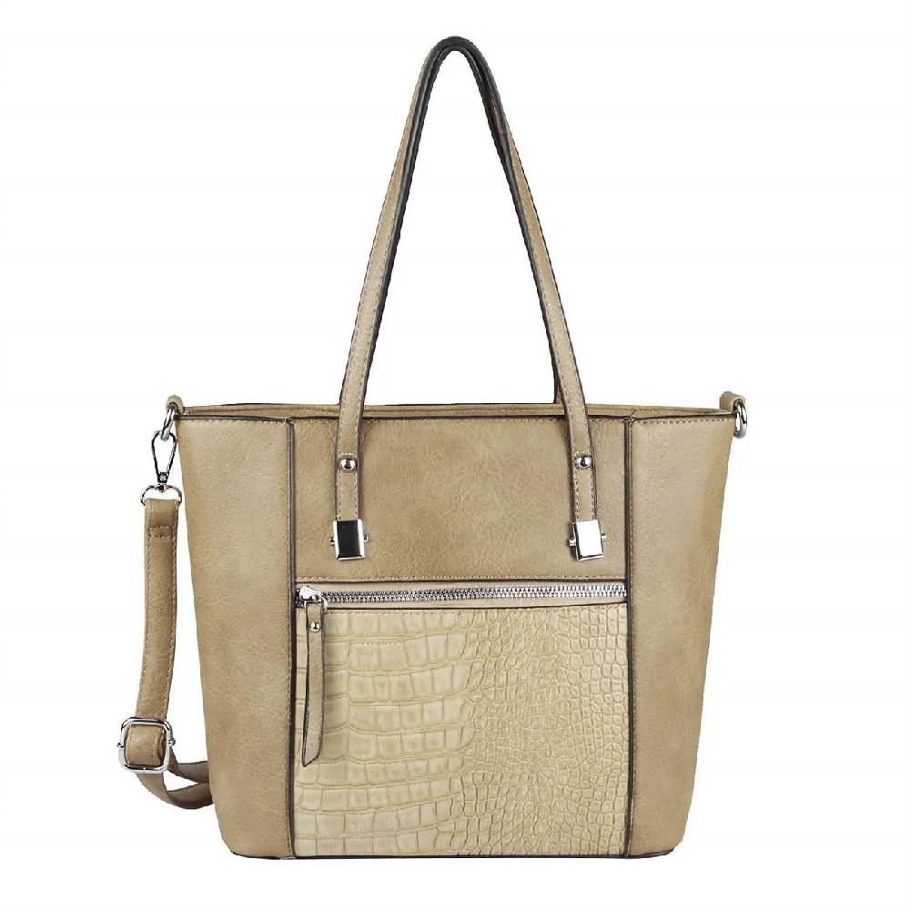 OBC DAMEN TASCHE Schultertasche Umhängetasche Tote Bag Kroko Businesstasche Shopper Workbag Leder Optik Riesige Ersparnisse