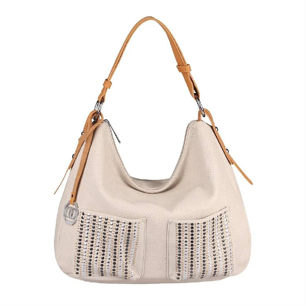 DAMEN SHOPPER TASCHE HANDTASCHE Henkeltasche Schultertasche Umhängetasche Hobo-Bag Beuteltasche Nieten Cross-Over Reisetasche VIP-Rabatte