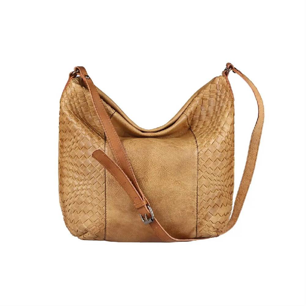 OBC DAMEN TASCHE SHOPPER Flechtoptik Ledertasche Hobo Bag Schultertasche Umhängetasche CrossOver CROSSBODY Henkeltasche Beuteltasche Tiefpreis