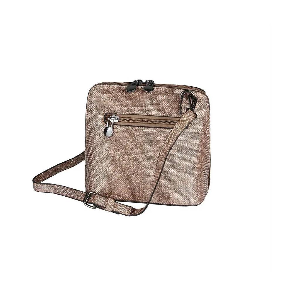 OBC DAMEN TASCHE Umhängetasche MINI CROSSOVER SILBER METALLIC Bag Handtasche Schultertasche Schmucktasche Disco Theatertasche Abendtasche Letzte 2 Tage