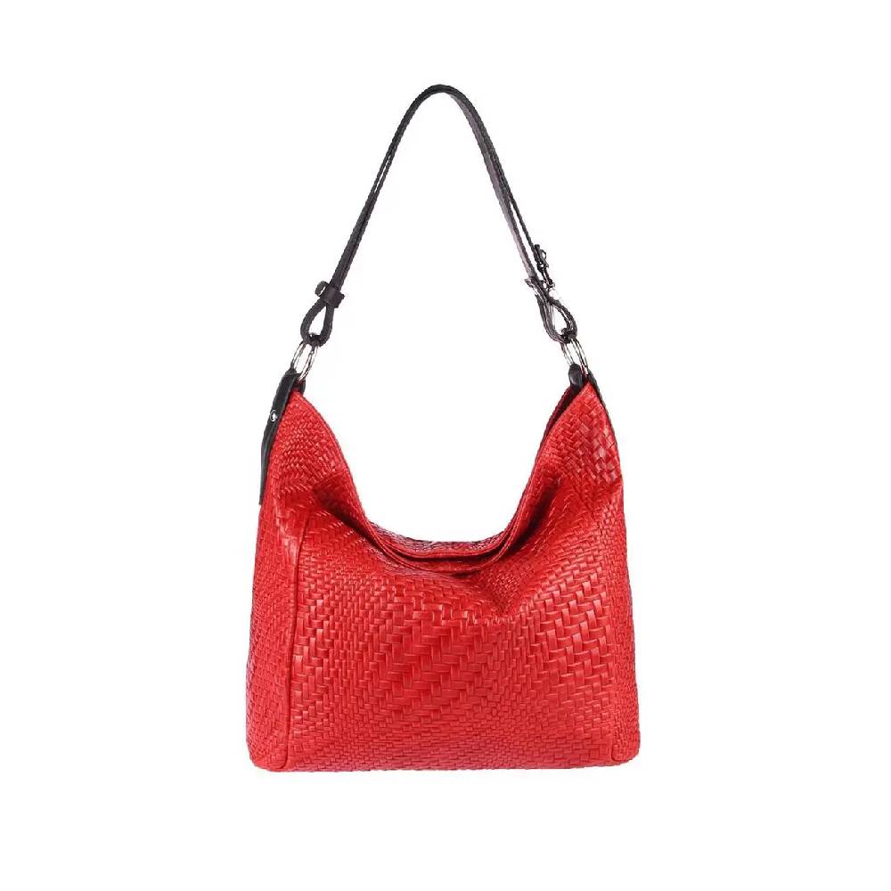 OBC Made in Italy DAMEN TASCHE LEDER DIN-A4 Shopper Schultertasche Umhängetasche Ledertasche Handtasche Henkeltasche Flechtoptik Bis zu 65% Rabatt