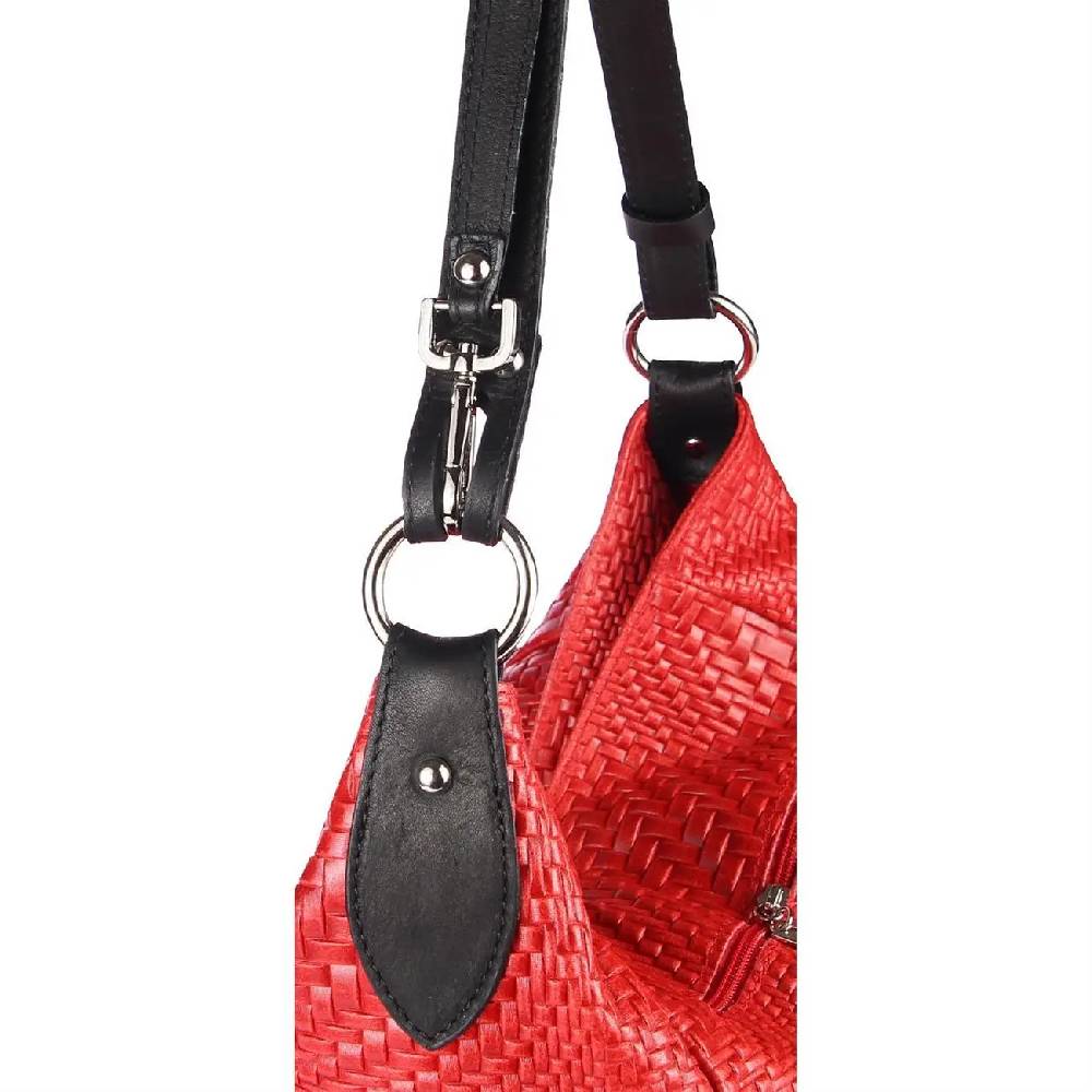 OBC Made in Italy DAMEN TASCHE LEDER DIN-A4 Shopper Schultertasche Umhängetasche Ledertasche Handtasche Henkeltasche Flechtoptik Bis zu 65% Rabatt