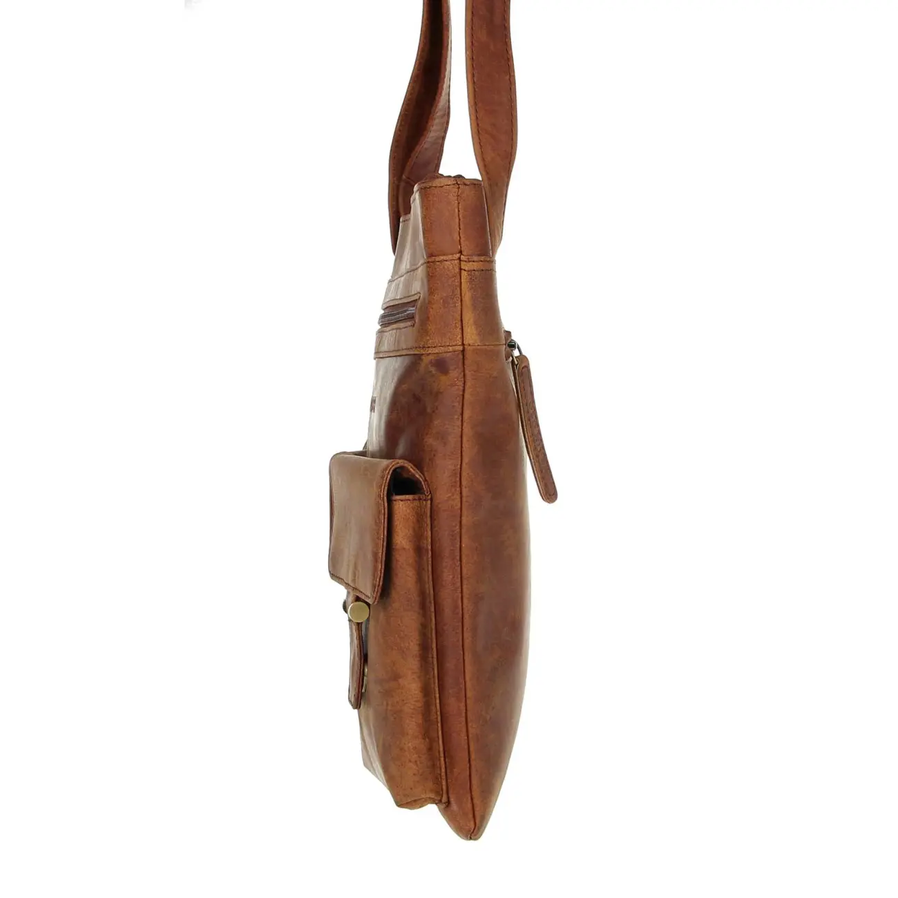 Old River Vintage Retro Style LEDER Bubalus WasserBüffel Büffelleder Tasche Messenger Bag Umhängetasche Tablet Ipad mini bis ca. 12 Zoll CrossOver 28x30x2 cm (BxHxT) Super Rabatt