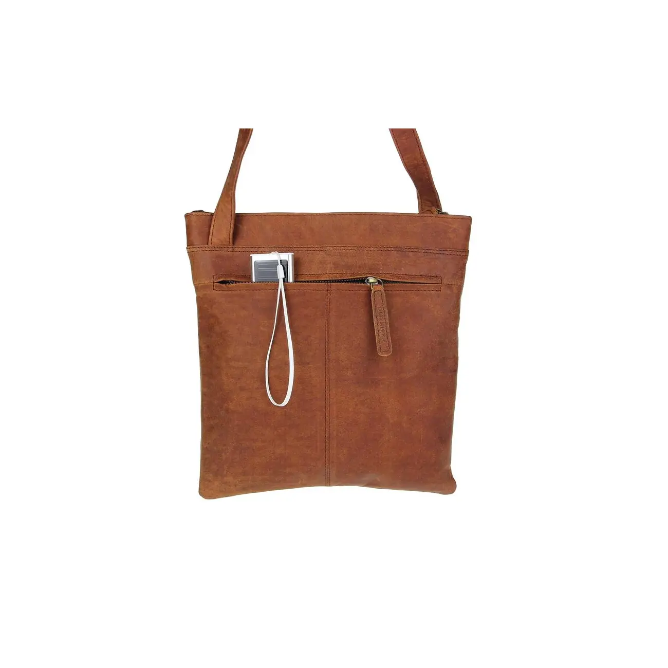 Old River Vintage Retro Style LEDER Bubalus WasserBüffel Büffelleder Tasche Messenger Bag Umhängetasche Tablet Ipad mini bis ca. 12 Zoll CrossOver 28x30x2 cm (BxHxT) Super Rabatt