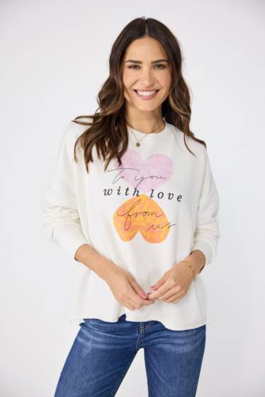 Lieblingsstück Sweatshirt mit süßem Frontmotiv Kostenlose Rückgabe