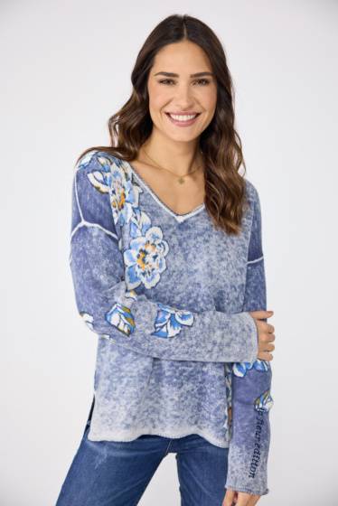 Lieblingsstück Pullover Insideout-Blumenprint Letzte 3 Tage