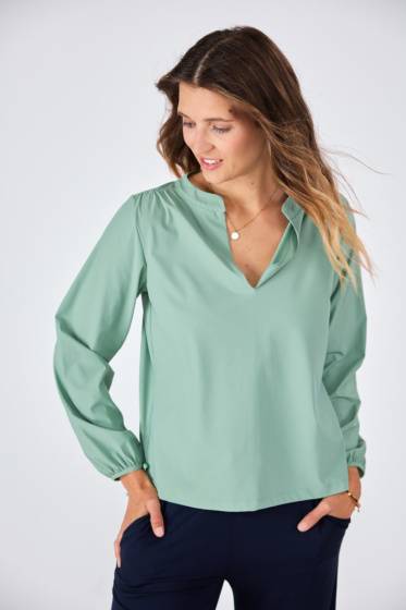 Lieblingsstück Bluse mit Bindebändern am Arm Fabrikladen