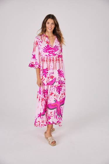 Lieblingsstück 3/4 Arm Kleid mit floralem Print Hotsell