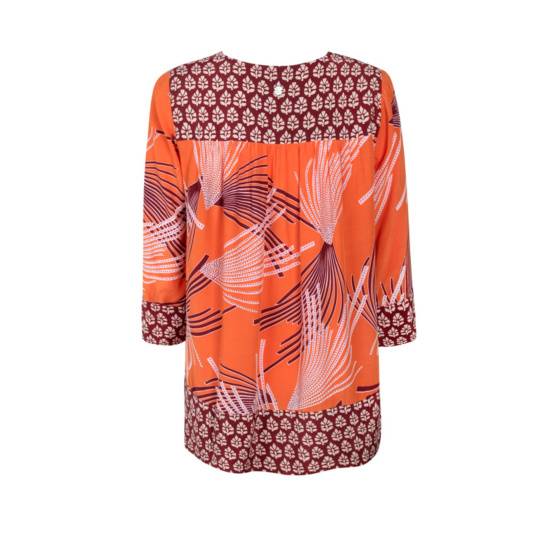 Lieblingsstück 3/4 Arm-Bluse mit Bordüre Limitierter Zeitrabatt