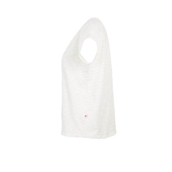 Lieblingsstück Gestreiftes T-Shirt mit V-Ausschnitt Neueste Mode
