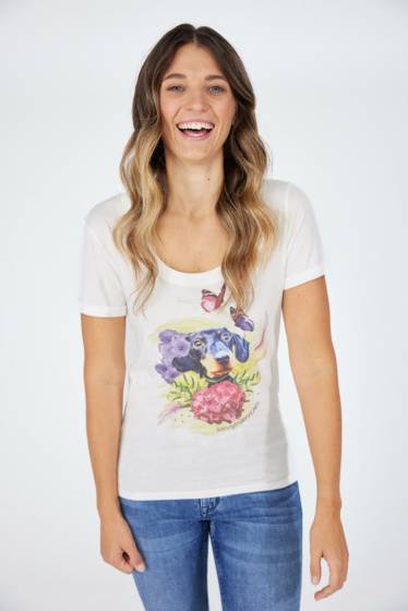 Lieblingsstück T-Shirt mit Frontmotiv Dackel VIP-Rabatte