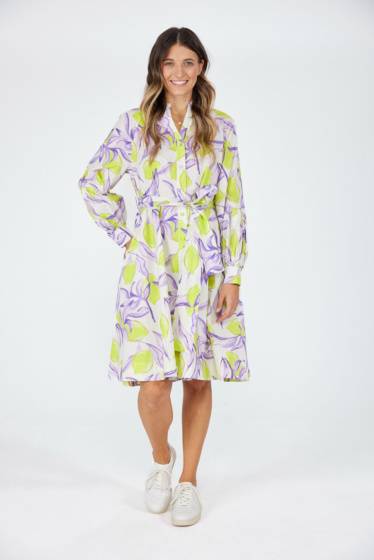 Lieblingsstück Durchgeknöpftes Kleid mit Lemon Print Super Sparpreis