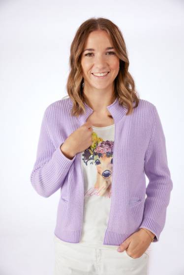 Lieblingsstück Trachtenjacke mit Rippenstruktur und breitem Saum Bis zu 50% Rabatt