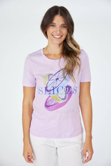 Lieblingsstück Kurzarm T-Shirt Lemon Slices Sonderangebot der Fabrik