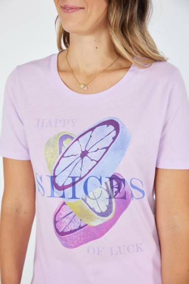 Lieblingsstück Kurzarm T-Shirt Lemon Slices Sonderangebot der Fabrik
