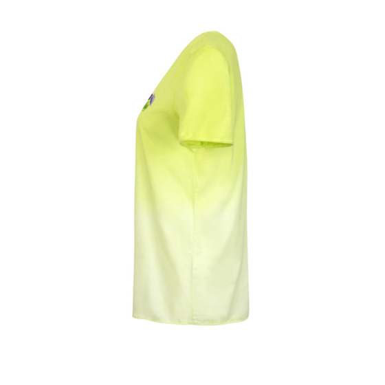 Lieblingsstück Kurzarm T-Shirt mit kleinem Zitronenmotiv Vierteljährliche Förderung