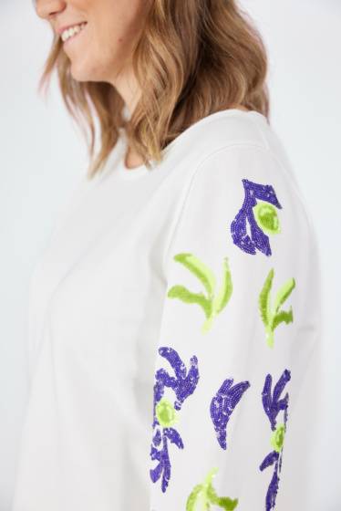 Lieblingsstück Sweatshirt mit Pailletten Motiv Bis zu 55% Rabatt