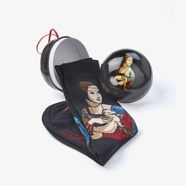 Musearta Geschenkkugel - Leonardo da Vinci, Dame mit dem Hermelin 50% Rabatt mit kostenlosem Versand