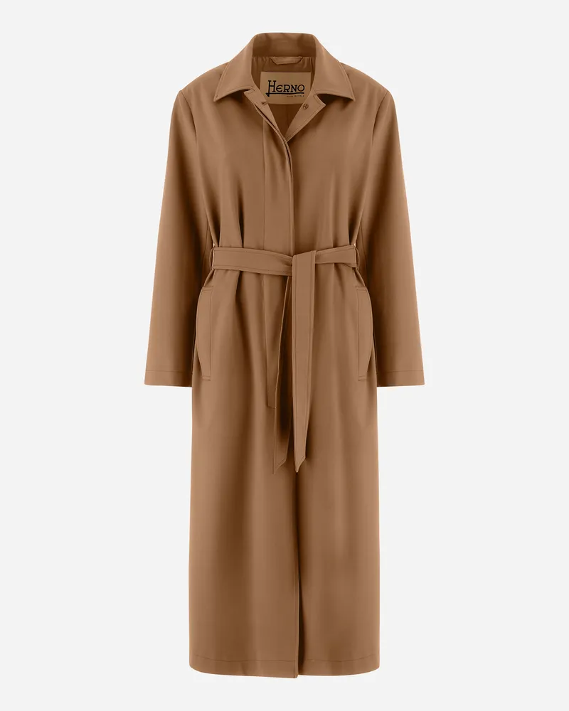 Herno Regenmantel Aus Soft Wool Camel Osterangebot