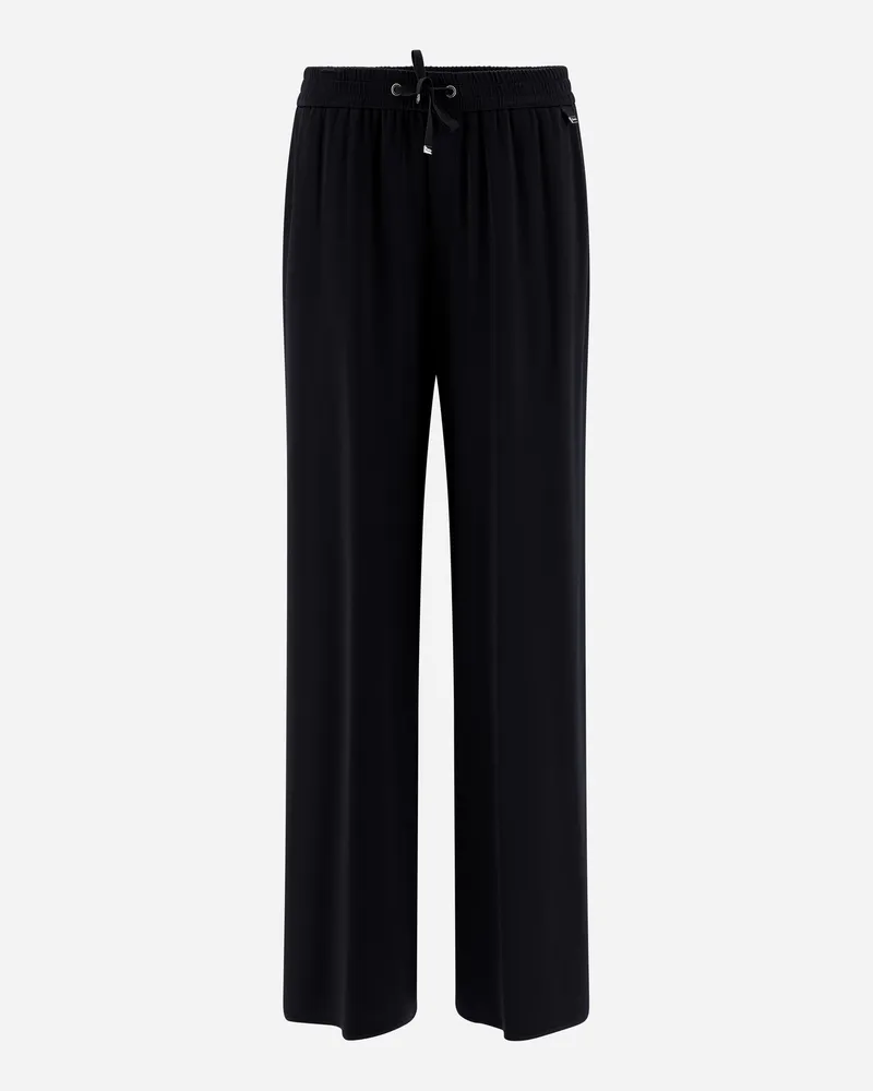 Herno Hose Aus New Satin Effect Schwarz Blitzangebot
