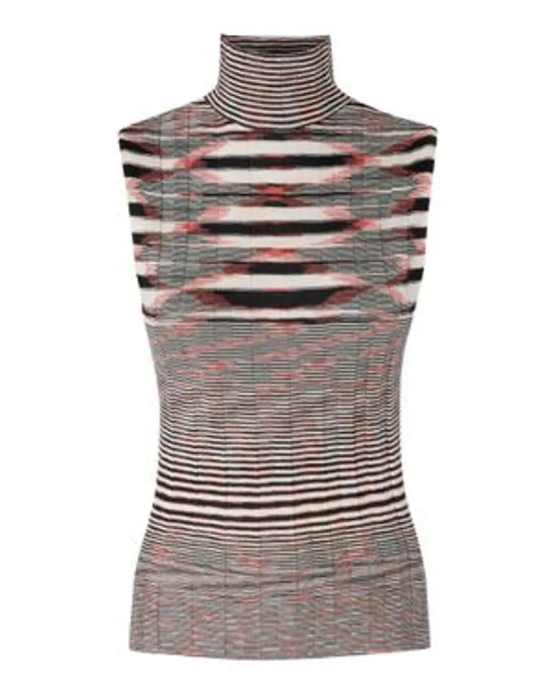 Missoni Geripptes Rollkragen Tanktop Multicolor Letzte 3 Tage