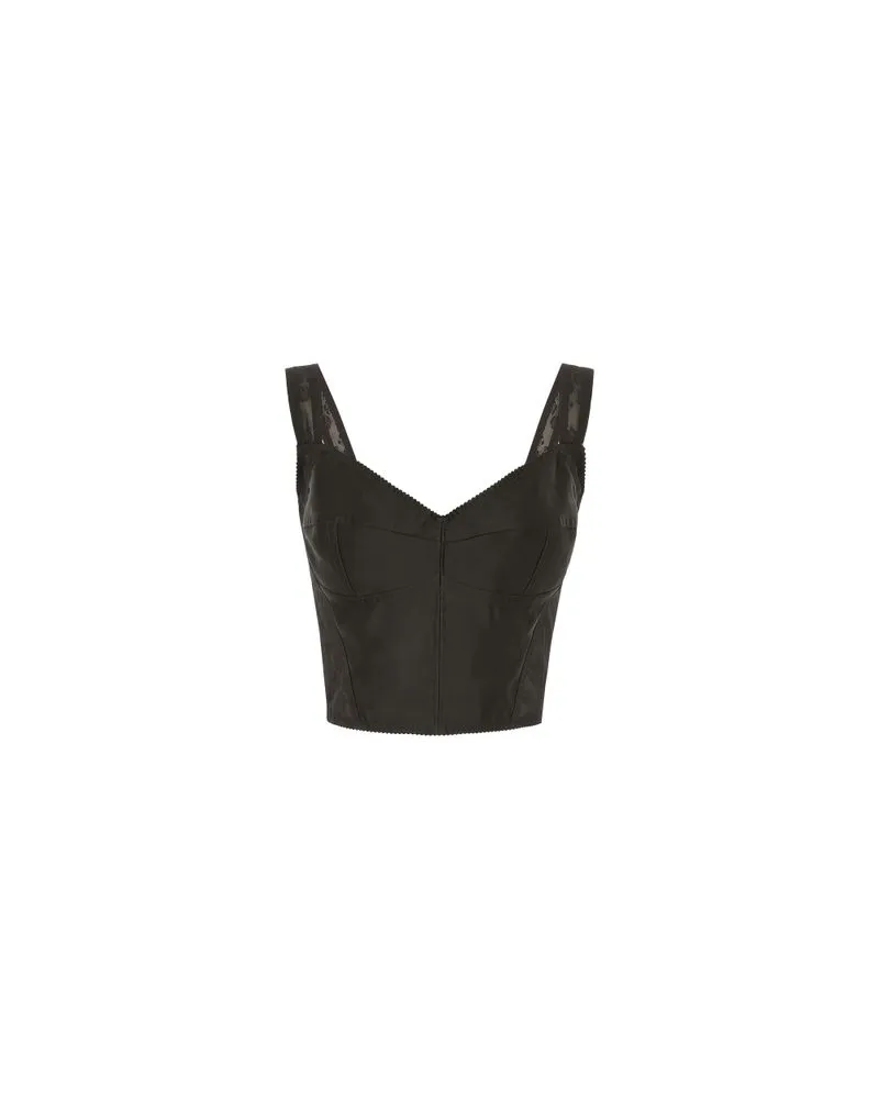 Dolce & Gabbana Korsett Top Black Neueste Stile