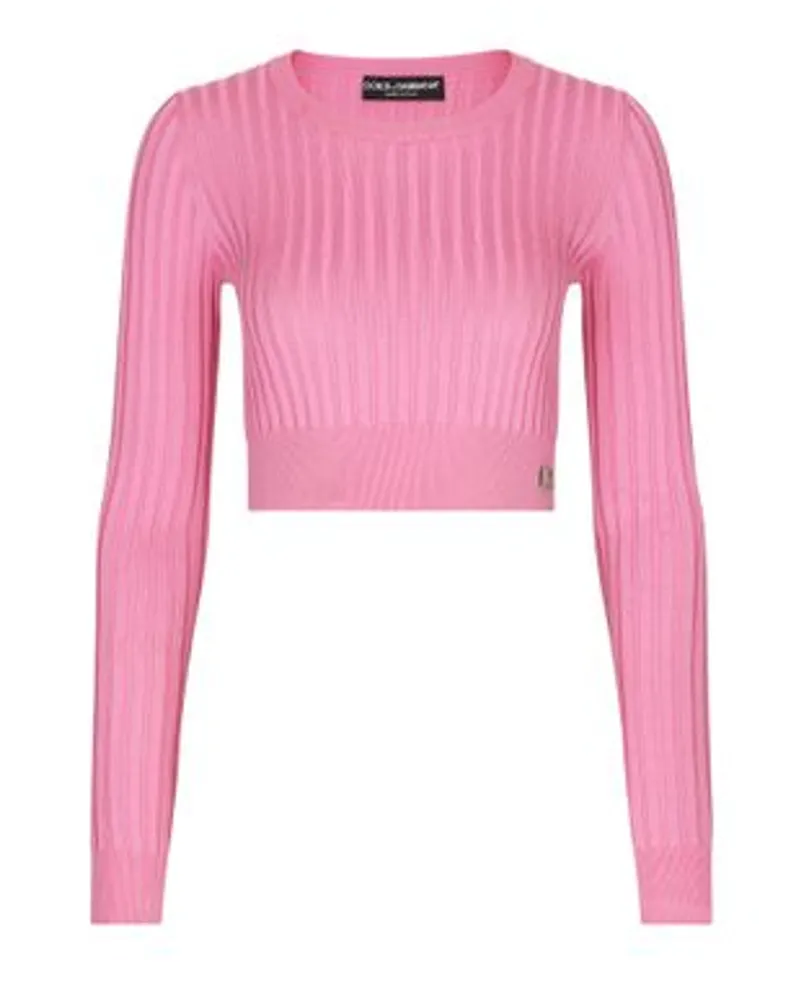 Dolce & Gabbana Geripptes Crop Top Multicolor Sonderangebote
