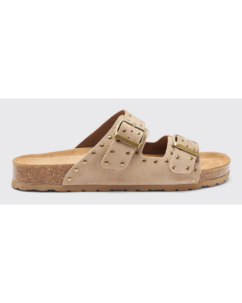 Scarosso Delilah Beige Veloursleder Neueste Stile