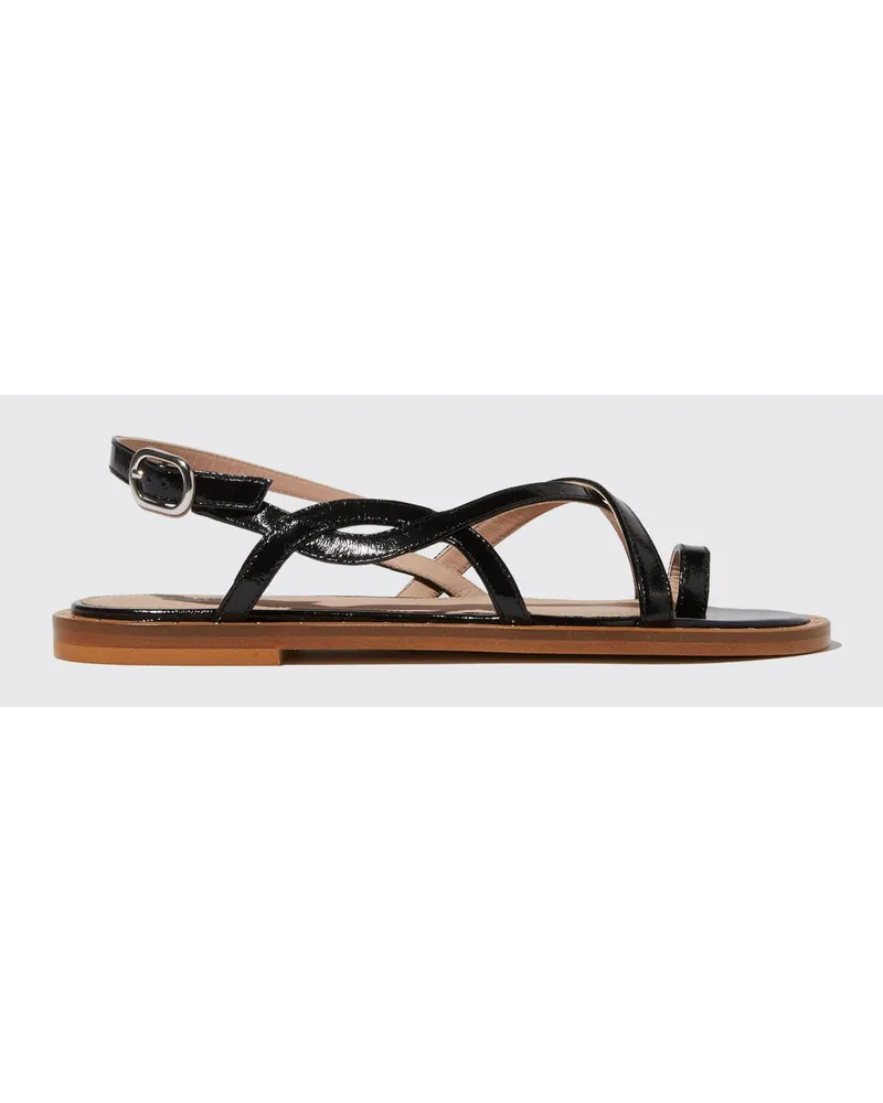 Scarosso Carol Black Patent Schwarz Begrenztes Angebot