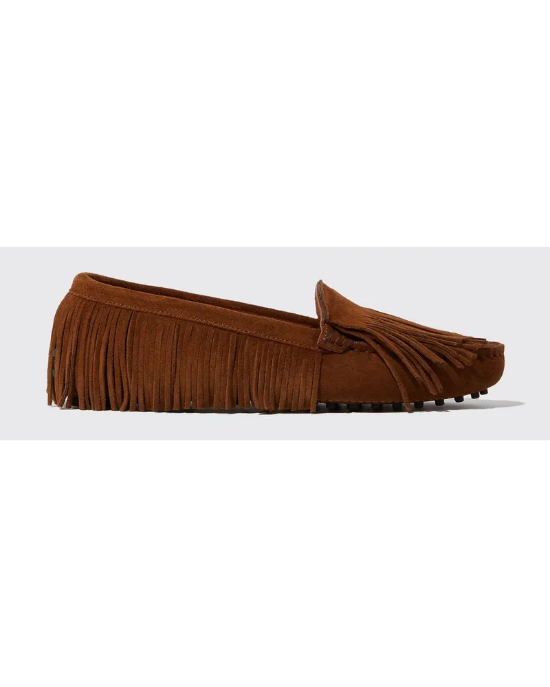 Scarosso Maya Braun Veloursleder Vatertagsangebot