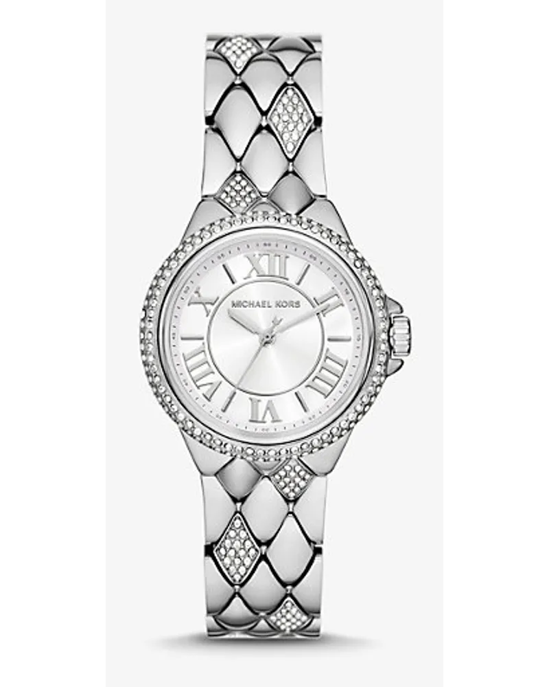 Michael Kors Armbanduhr Mini Camille Im Silberton Mit Pavé Riesige Rabatte