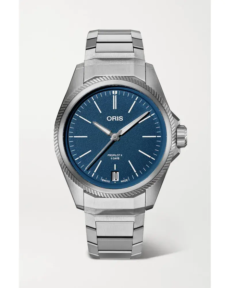 ORIS Propilot X Calibre 400 Automatic 39 Mm Uhr Aus Titan Blau Heißer Verkauf