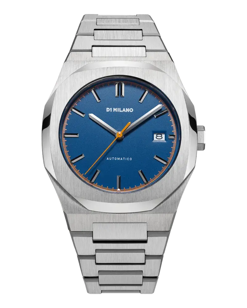 D1 Milano Watch Automatic Bracelet 41.5 Mm Atlas Blue Bis zu 65% Rabatt