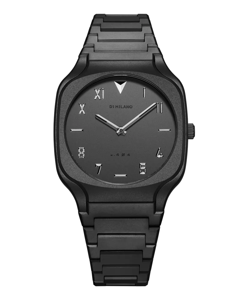 D1 Milano Watch Square Bracelet 37 Mm Volcanic Gray Gun 50% Rabatt mit kostenlosem Versand