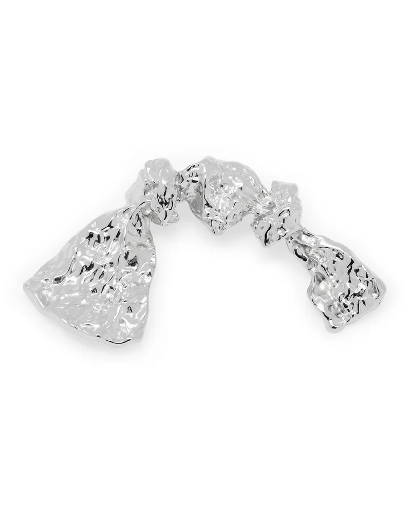 Loewe Luxury Bowed Tie Brooch In Sterling Silver Meist gekauft