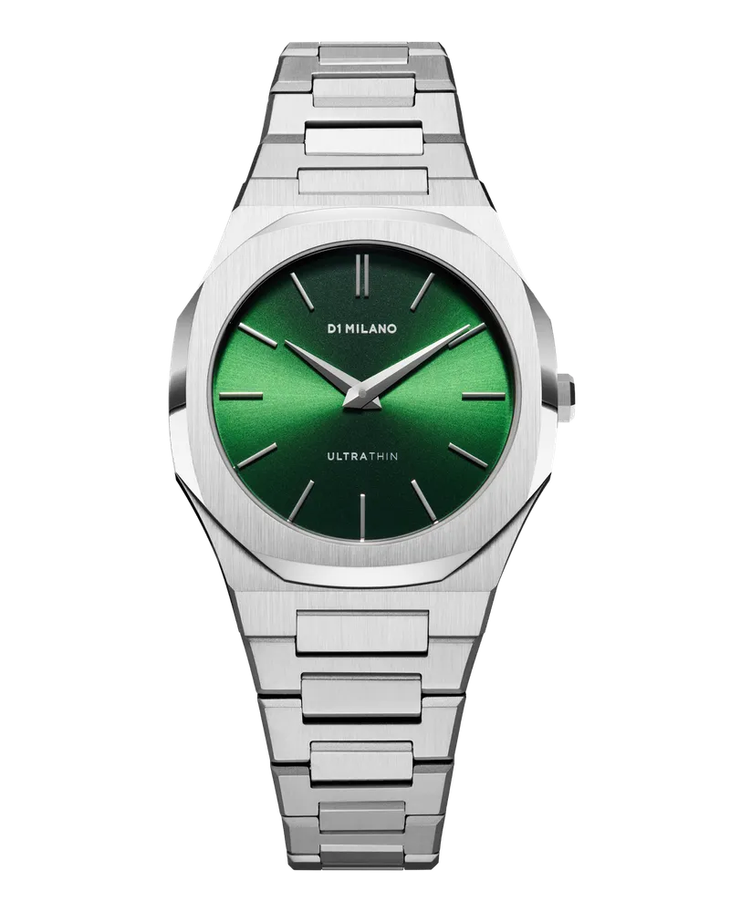 D1 Milano Watch Ultra Thin Bracelet 34 Mm Petite Moss Green Begrenzte Freigabe