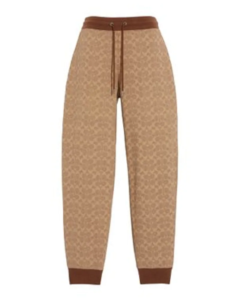 Coach Jogginghose Mit Exklusivem Muster Beige zollfrei