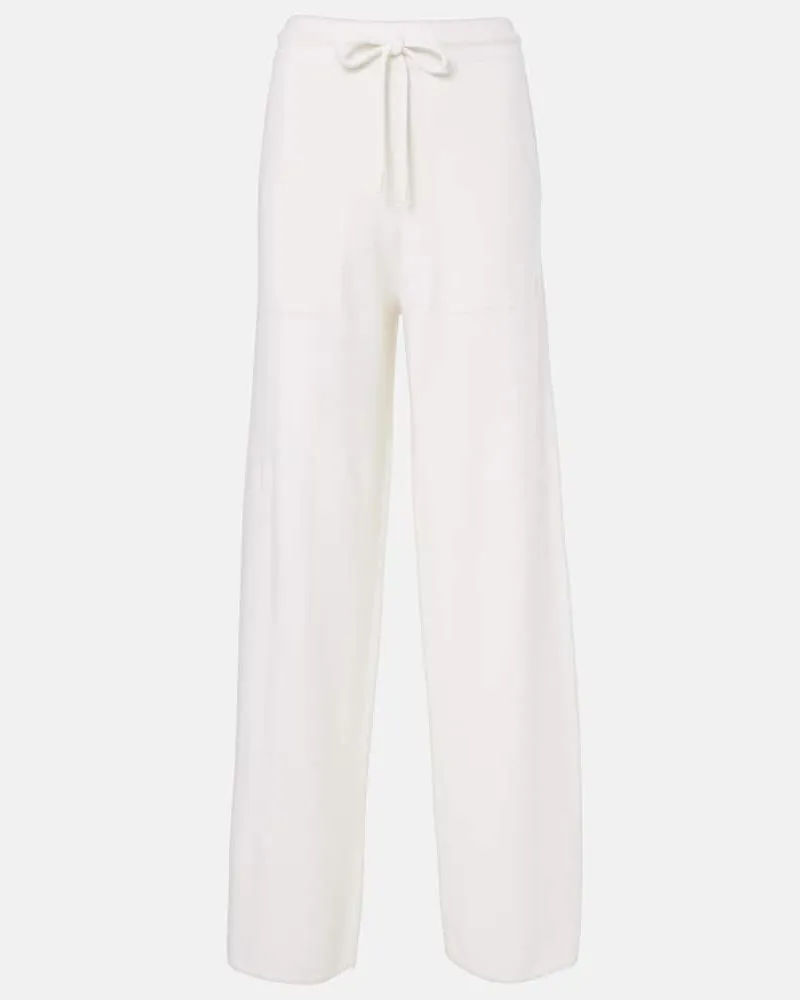 Max Mara Jogginghose Rino Aus Wolle Und Kaschmir Weiss Blitzangebot