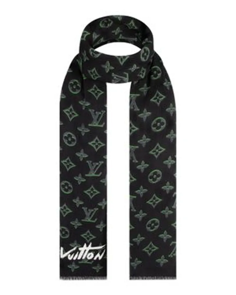 Louis Vuitton Monogram Spotlight Stola Black Im Verkauf
