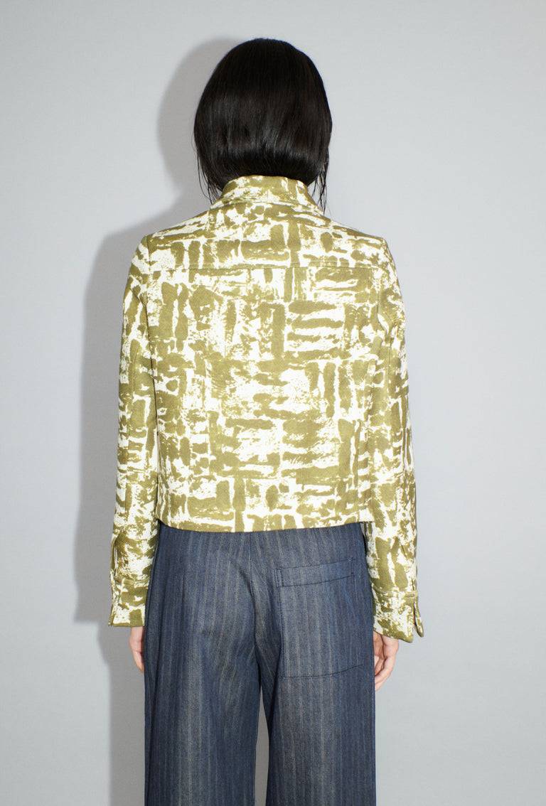 Odeeh Blow-Up Texture Jacke, Goldolive Saisonale Angebote