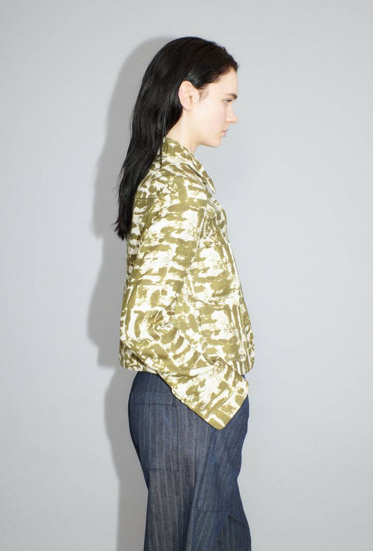 Odeeh Blow-Up Texture Jacke, Goldolive Saisonale Angebote