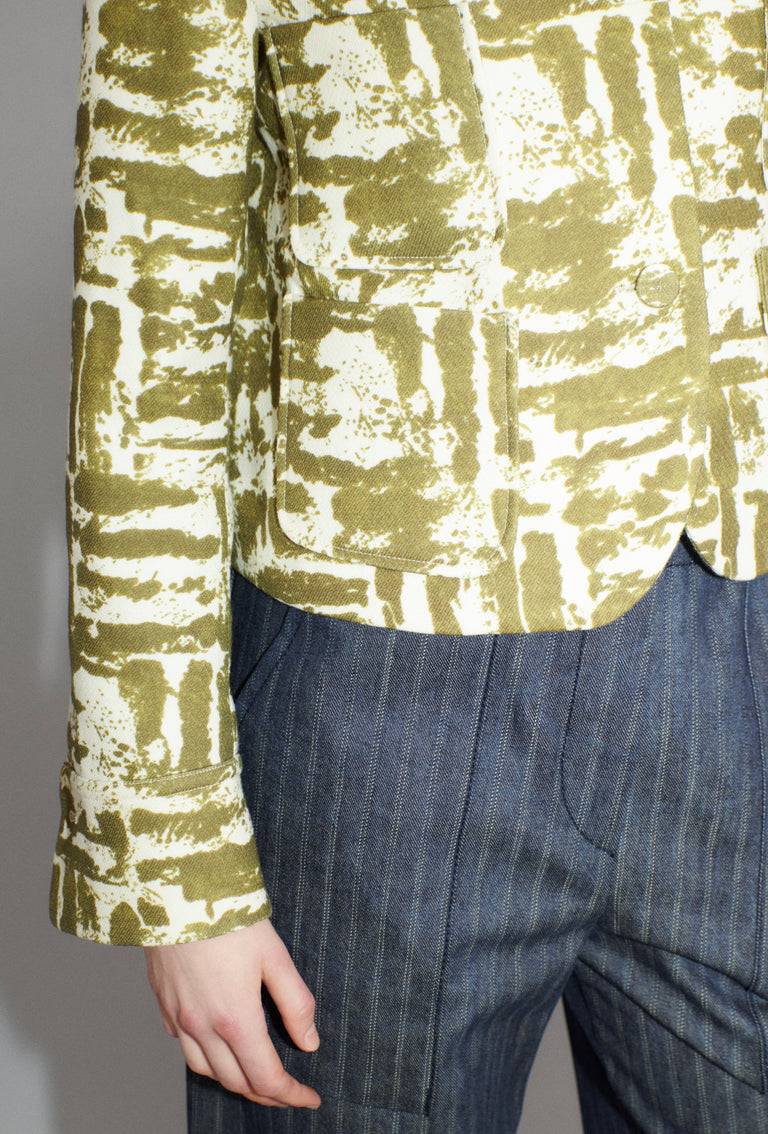 Odeeh Blow-Up Texture Jacke, Goldolive Saisonale Angebote