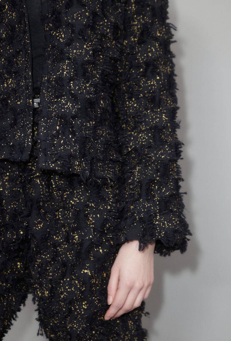 Odeeh Gold Sprinkled Fringes Jacke, Midnight Kauf eins, bekomm eins gratis