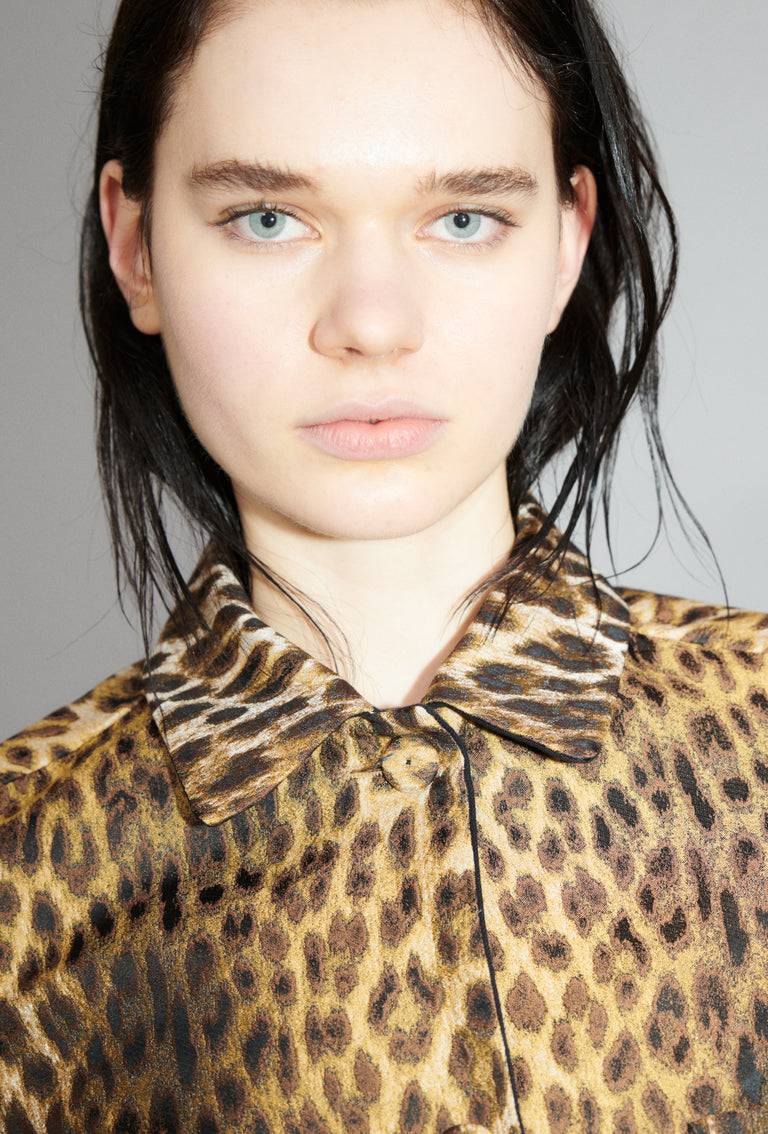 Odeeh Leopard Jaquard Jacke, Hazelnut Super Sparpreis