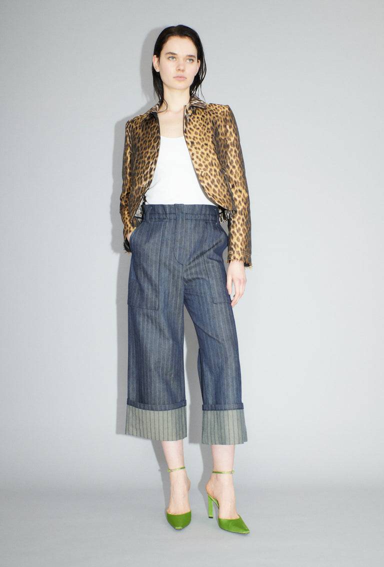 Odeeh Leopard Jaquard Jacke, Hazelnut Super Sparpreis