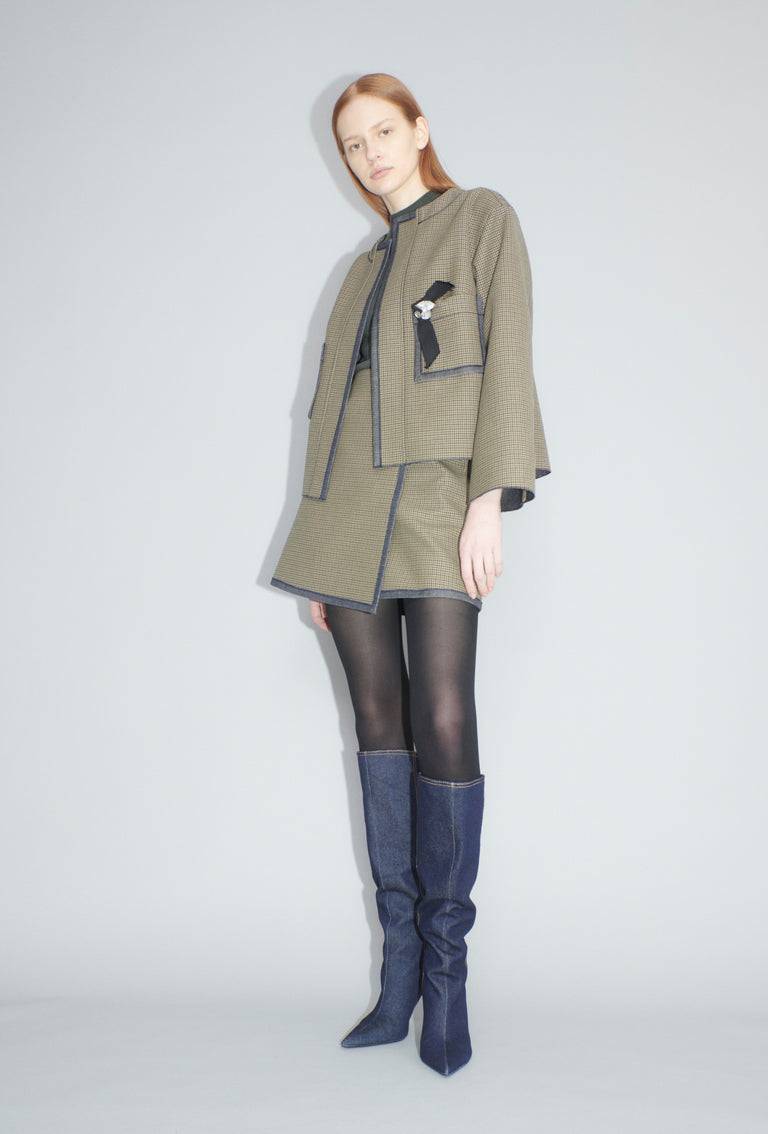 Odeeh Bounded Denim Jacke, Khaki Wochenangebot