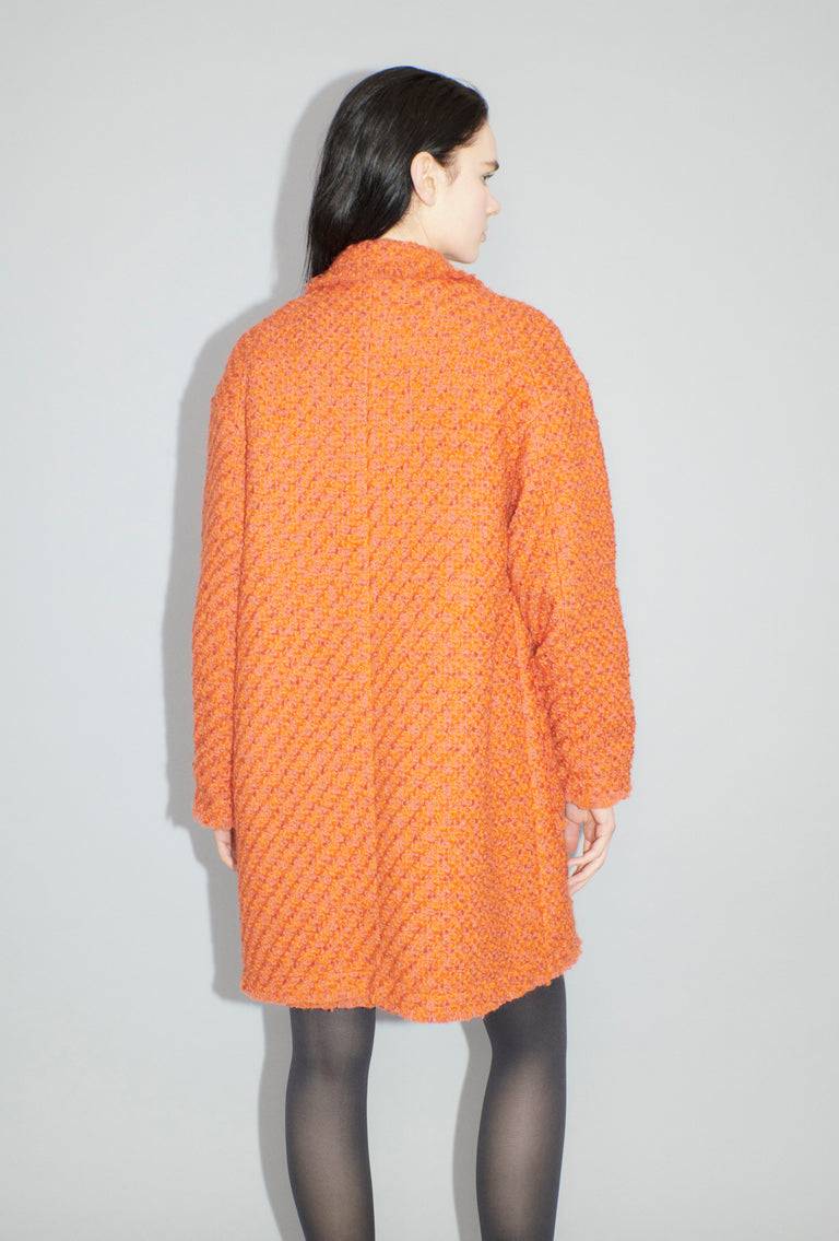 Odeeh Bouclé Tweed Mantel, Mandarin Letzte 2 Tage