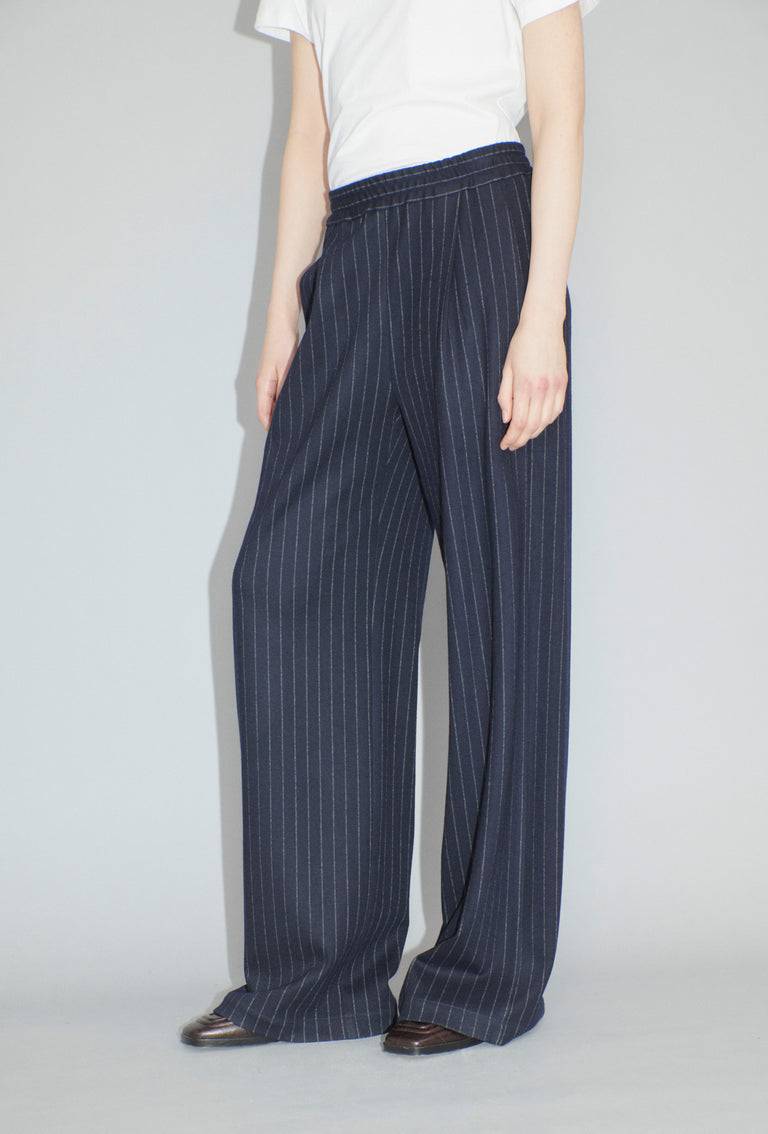 Odeeh Pin Stripe Jersey Hose, Navy Nur noch ein Tag übrig