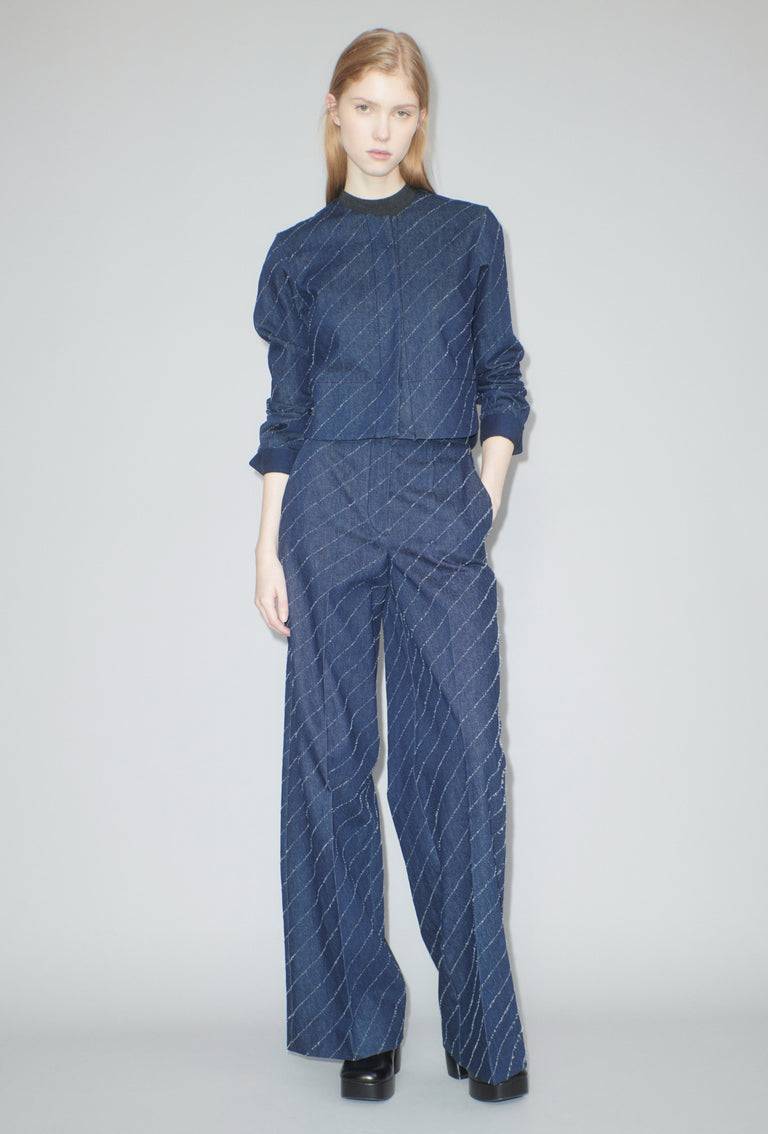 Odeeh Diagonal Filcoupè Denim Hose, Indigo 50% Rabatt mit kostenlosem Versand
